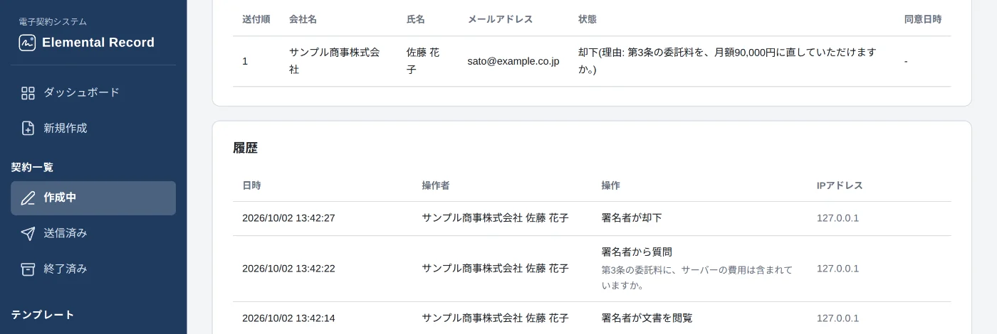 履歴